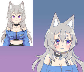 chibi bust full colored